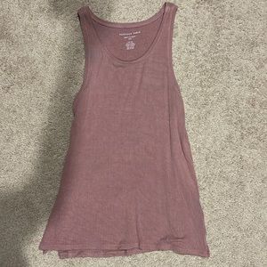 Mauve ribbed tank top